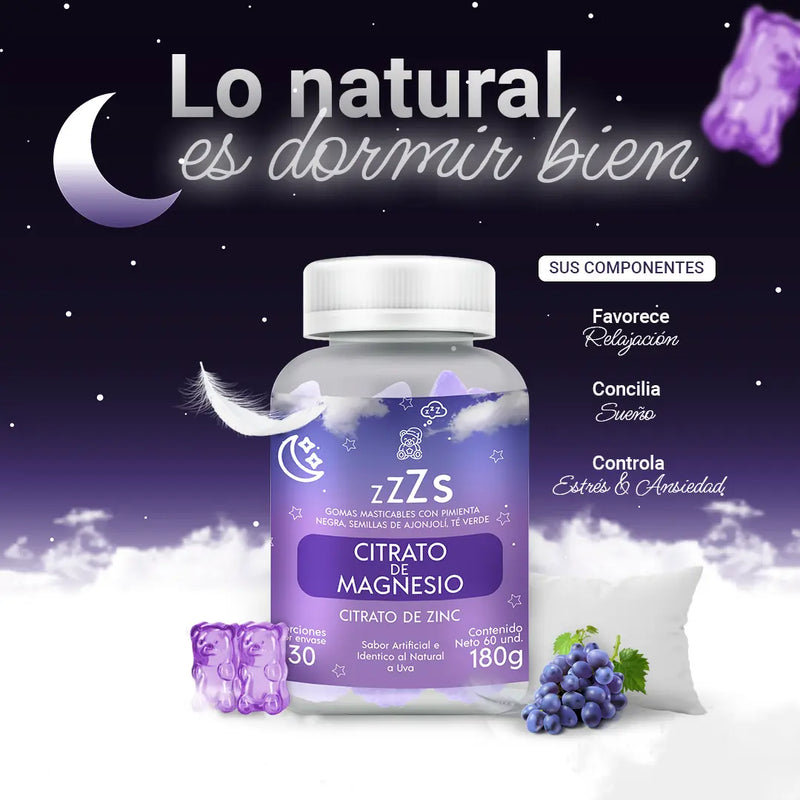 Gummy Citrato De Magnesio - 60 Gomas Masticables
