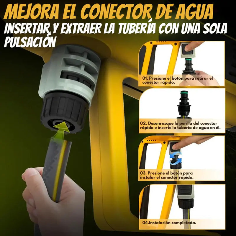 KIT ORIGINAL DEWALT: Hidrolavadora Portatil + ACCESORIOS + 2 baterias de regallo 48V