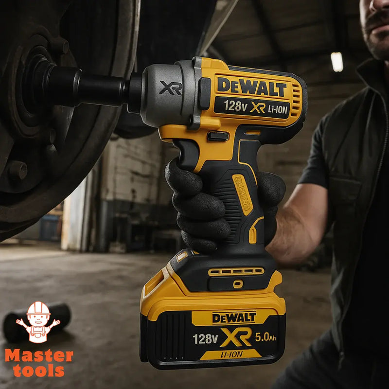 KIT ORIGINAL DEWALT: Pistola De Impacto + ACCESORIOS + 2 baterias de regallo 128V